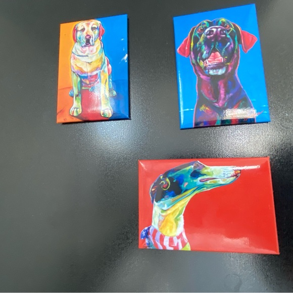 3 Collectible Museum Store 9-11 RescuešDogs Magnets from One World Trade Center - Picture 9 of 10